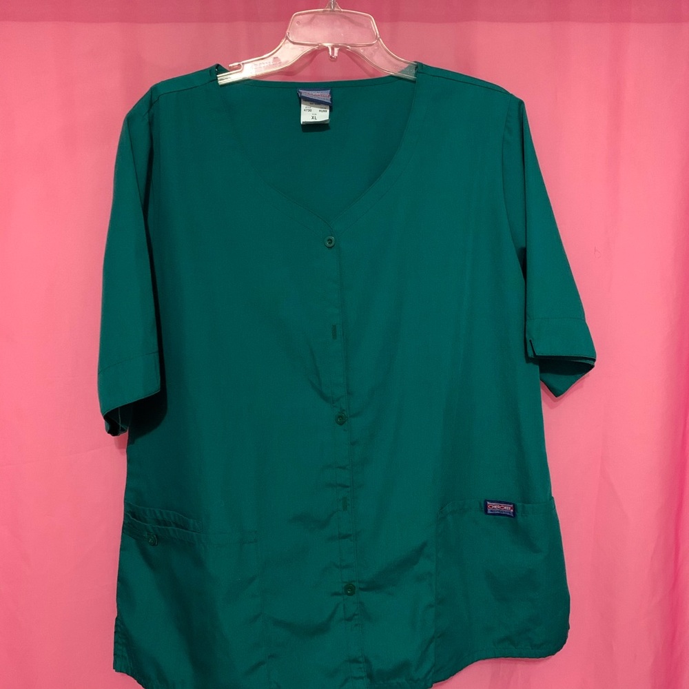 Cherokee button-down scrub top